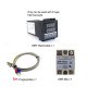 Double Kit de Thermostat de régulateur de température PID numérique REX-C100 avec SSR-40DA
